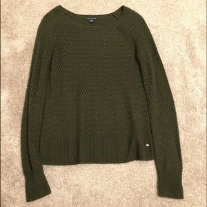 NWOT American Eagle army green sweater